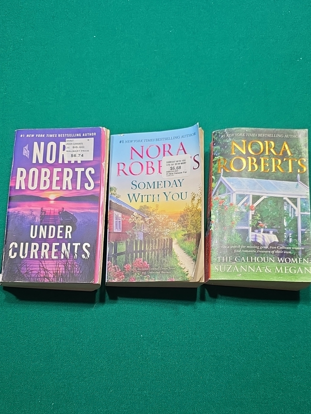 Paperback 3 Books By NORA Roberts Used